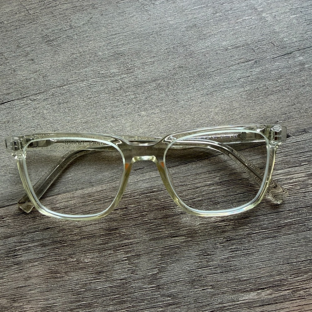 Warby Parker Chamberlain Clear Transparent Square Glasses Frames